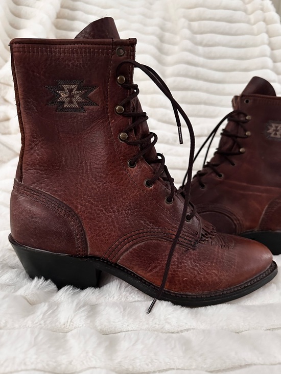 Shoes - Brown Lace-Up Women's Boots